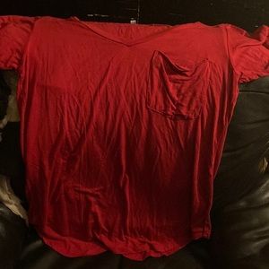 Amather love medium red women’s shirt cotton